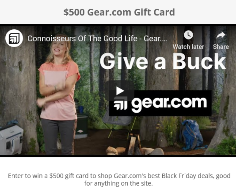 $500 Gear.com Black Friday Giveaway